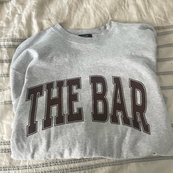 The Bar Gray Sweatshirt with Brown Logo - Picture 4 of 8